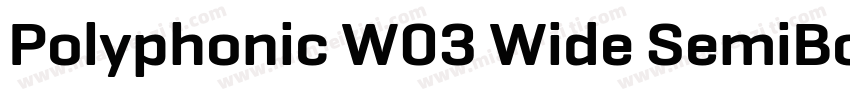 Polyphonic W03 Wide SemiBold字体转换